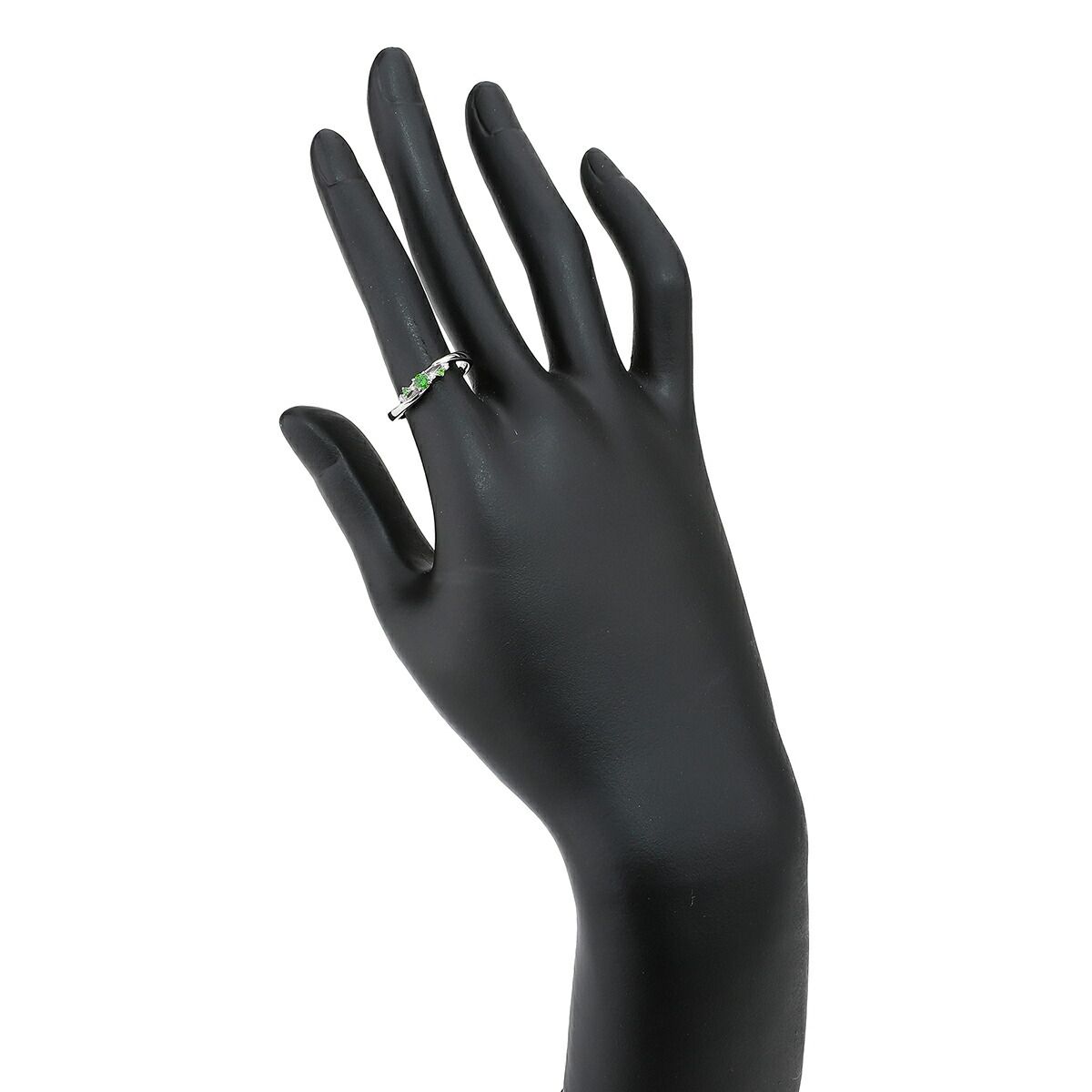 リング 指輪 デマントイドガーネット ダイヤモンド Pt950 12号 中古  