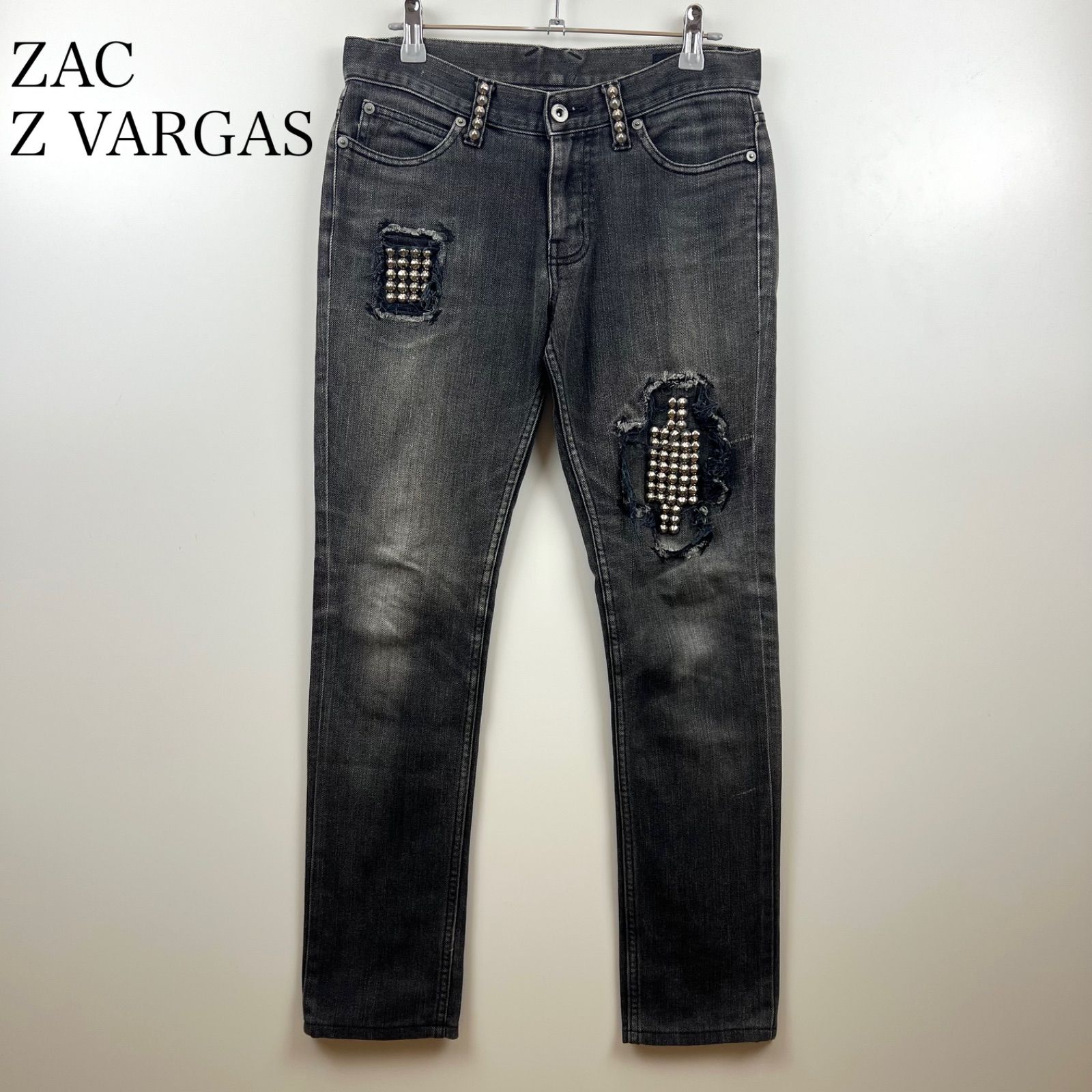 1439◆LAGUSTラガス スタッズ デニムパンツ ブラック y2k サイズ4 1439◇LAGUSTラガス スタッズ デニムパンツ ブラック y2k サイズ4