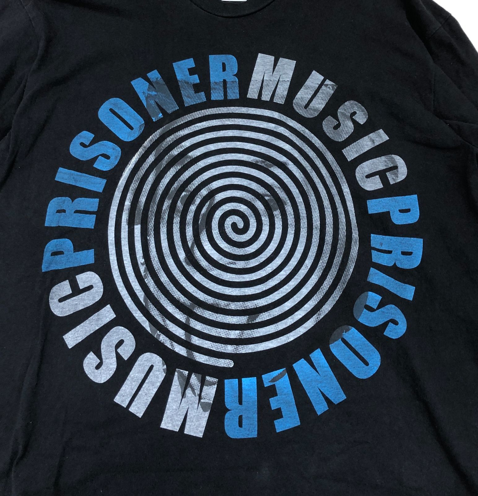 TWO FACE CHOOSE ME MUSIC PRISONER 手刷りプリント L/S T-SHIRT USA製 