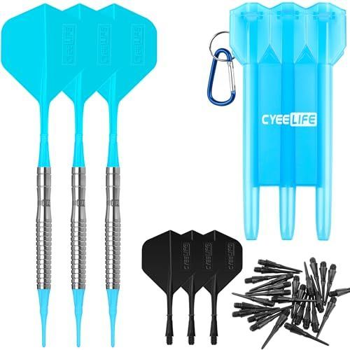 18g CyeeLife 90 18g タングステンの専門ダーツ ダーツケース プラスチックの尾翼 30 ダーツ ティップ