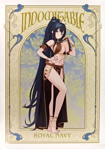 中古】タペストリー インドミタブル 描き起こしイラスト 踊り子