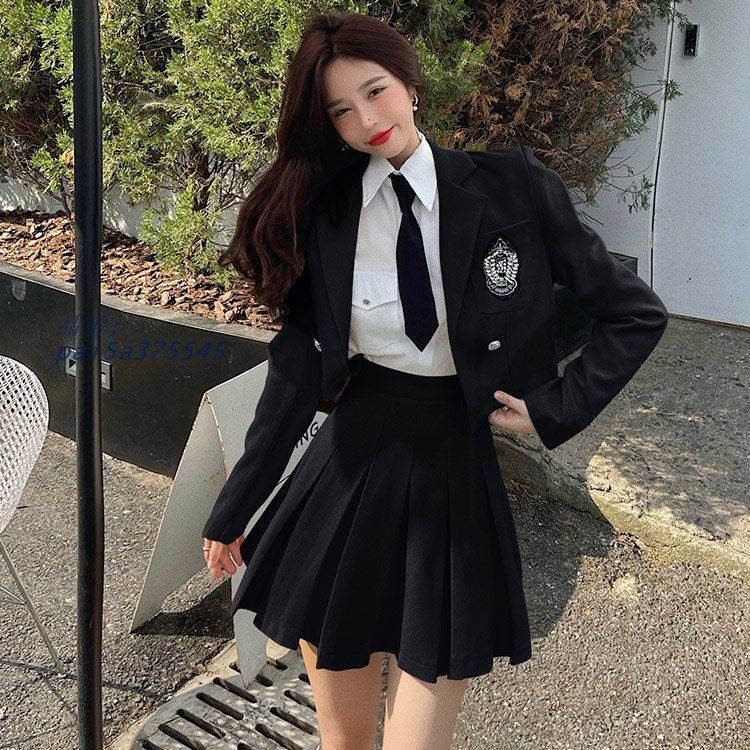 卒業式 スーツ 女の子 韓国 制服 卒服 ピアノ発表会 ゆったりサイズ 中学生 スーツ 4点セット 高校生 フォーマルスーツ 女の子 大きいサイズ 2点セット pai5a375545