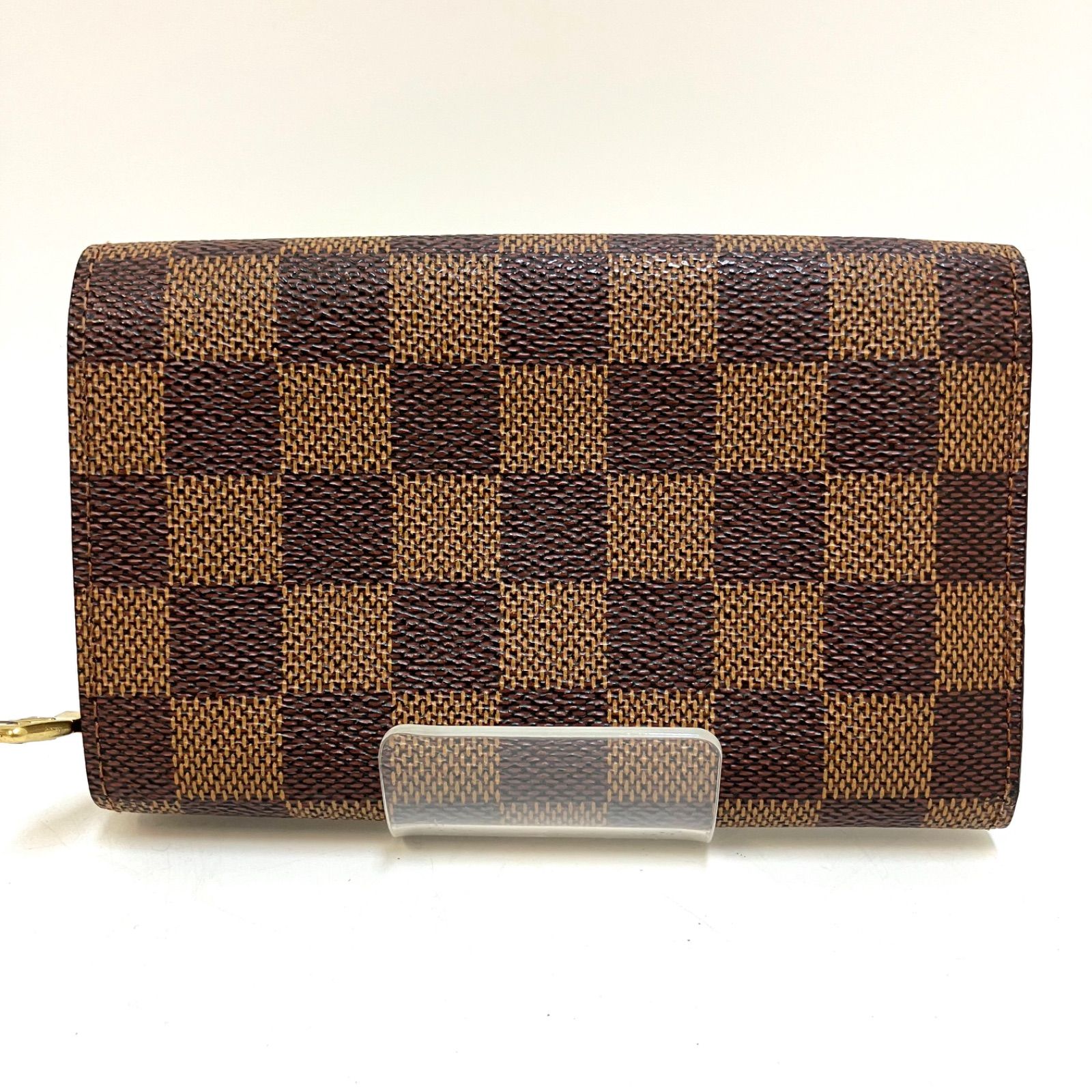 LOUIS VUITTON＊ ダミエポルトモネビエトレゾール 二つ折り財布 表綺麗