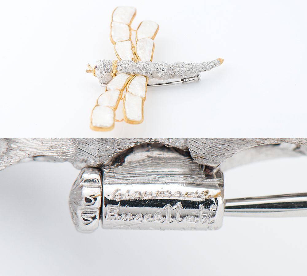 庄MZp223 天然ジェイダイト ヒスイ K18ゴールド ブローチ 鑑定書付