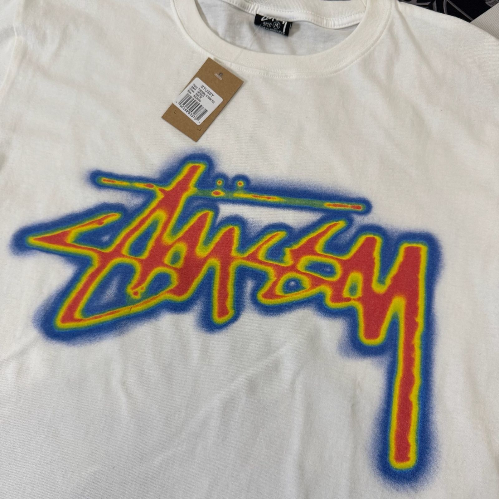 2枚セット】STUSSY サーモグラフィー プリント Tシャツ 黒 白