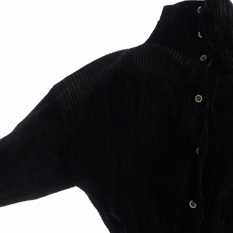 イッセイミヤケ ISSEY MIYAKE ベロア プリーツ カットソー 長袖