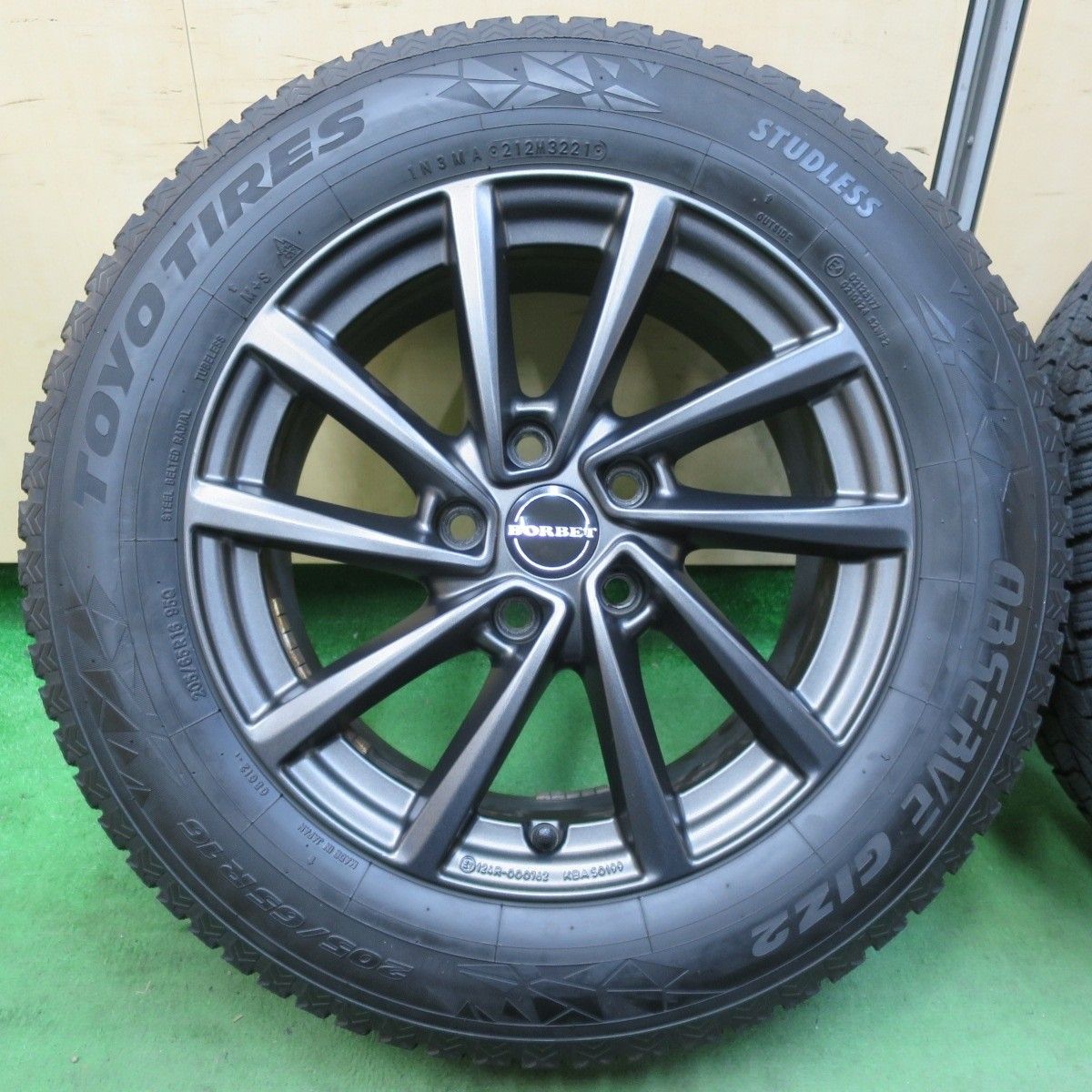 ☆ BORBET スタッドレス ゴルフ 16インチ 5H 112 205/55R16 2014年製 ミシュラン X-ICE Xi3 トゥーラン ジェッタ アルミ タイヤ バリ溝！22年！キレイ！9.5分以上☆MINI ミニ クーパー 等 BORBET 195