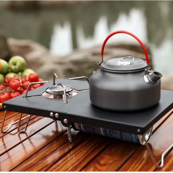 キャンプ アウトドアー ステンレス製折畳テーブル キャンプ