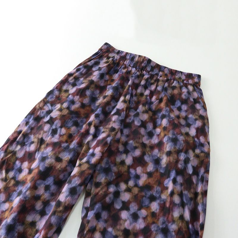 2025SS アデュートリステス ADIEU TRISTESSE リバティプリントイージーパンツ ｜パープル系 マルチ ボトムス 総柄 2400014636222 DECORATOM_COM_BR