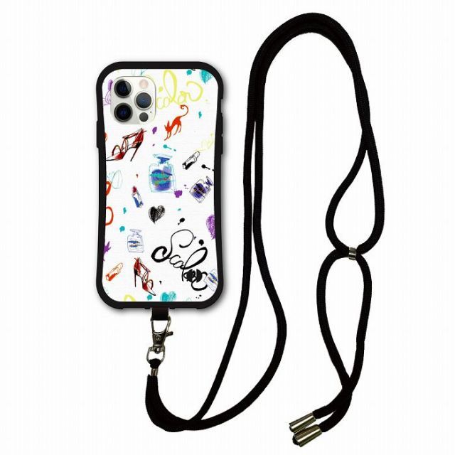 [iPhone12 Pro Max] スマホショルダー付 スカラー iPhoneSE 第3世代 ケース 耐衝撃 i-coronケース iPhone16 15 14 13 12 11 スマホケース アイフォン 全機種対応 スマホカバー scolar アート柄 コ