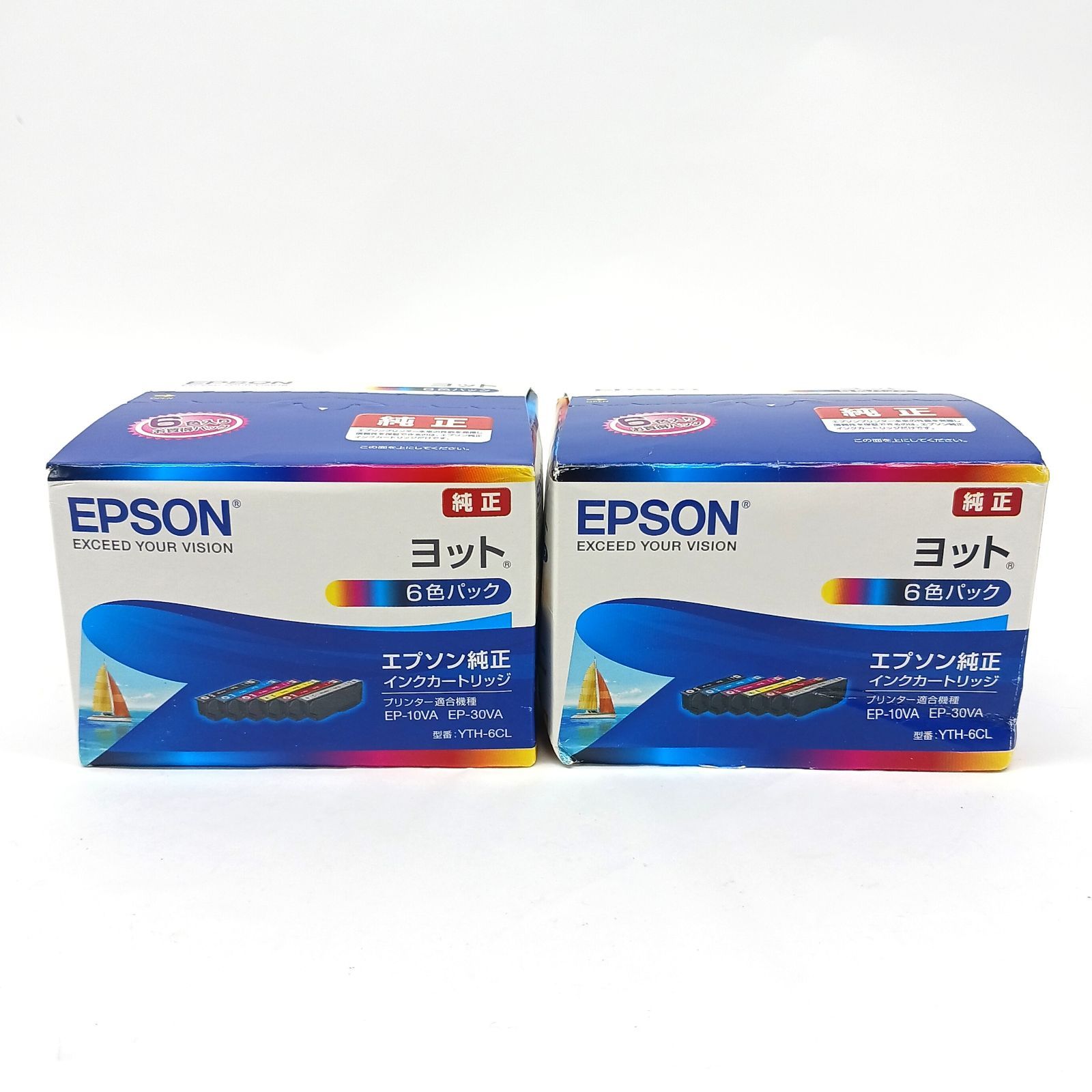 未使用】【推奨使用期限切れ】 EPSON エプソン インクカートリッジ ヨット 6色セット 2点 まとめ売り - メルカリ