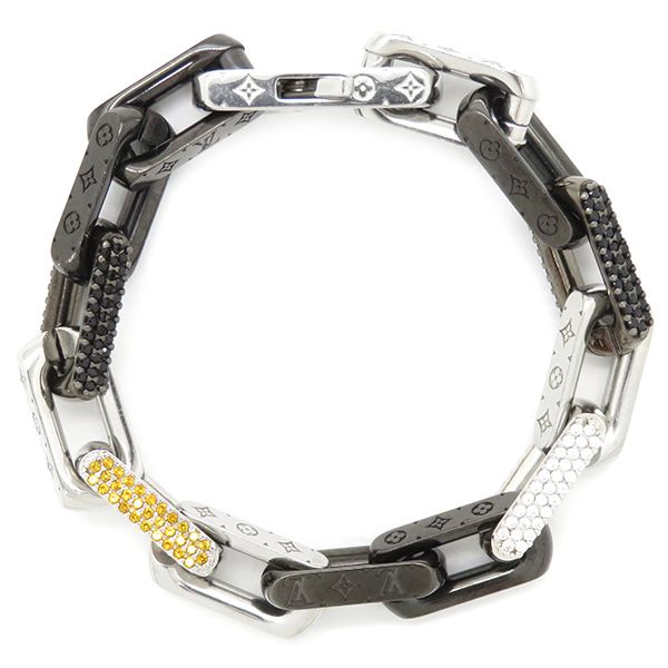 LOUIS VUITTON シルバーチェーンブレスレット ルイヴィトン LOUIS VUITTON ブレスレット モノグラム チェーン