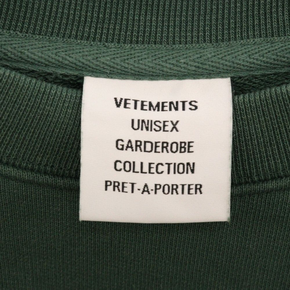 VETEMENTS (ヴェトモン) 22AW POLIZEI CREW SWEAT ポリス プリント  