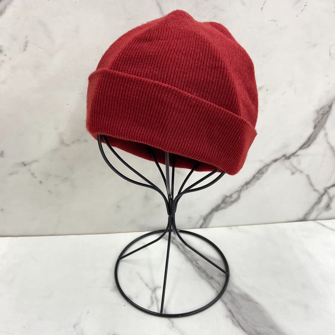 GUCCI グッチ ニット帽 キャップ カシミヤ混 レッド/ボルド系 L