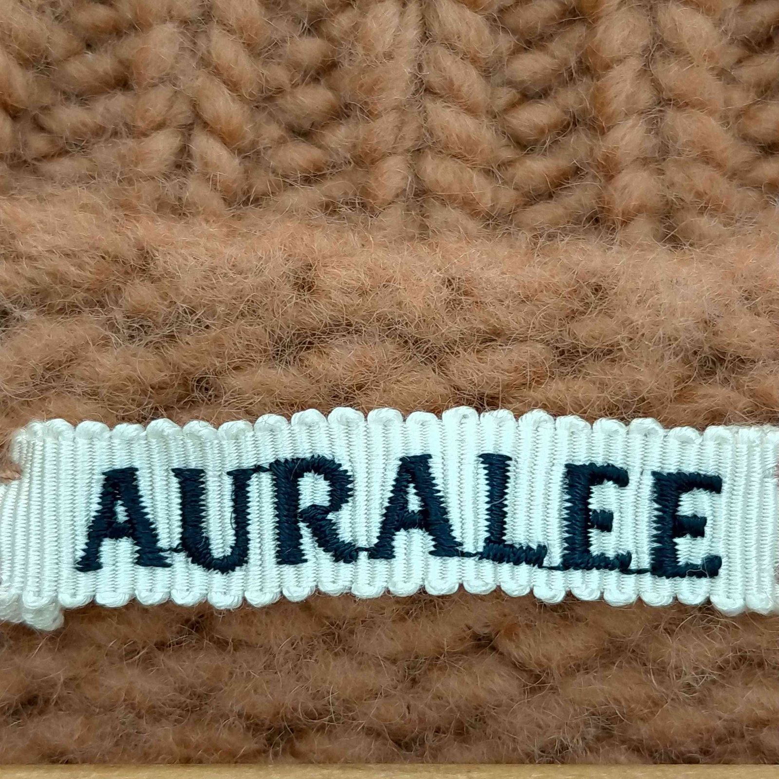 オーラリー AURALEE SUPER MILLED BIG KNIT クルーネックプルオーバー 