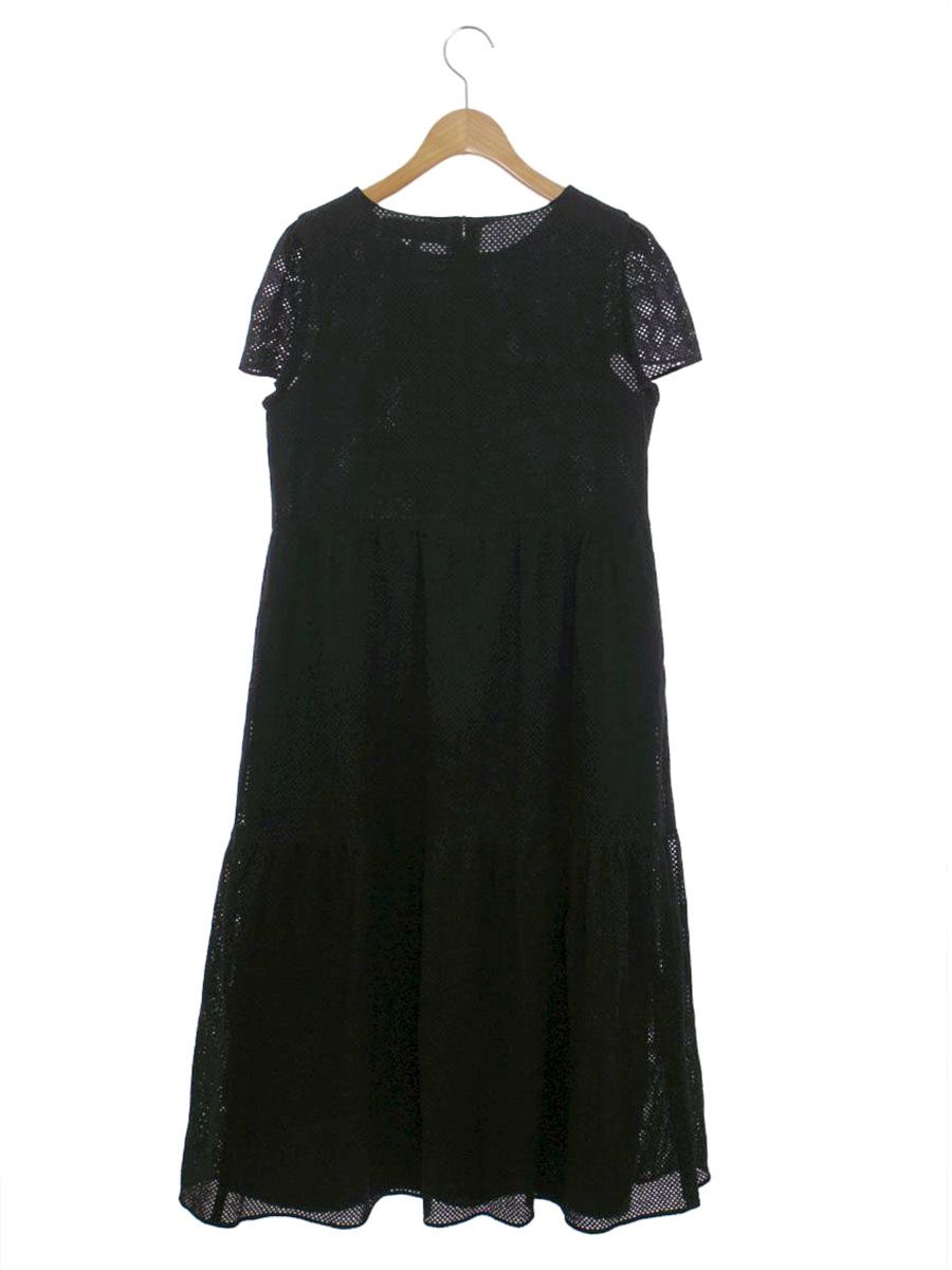 エムズグレイシー 311364 ワンピース 40 ブラック メッシュ