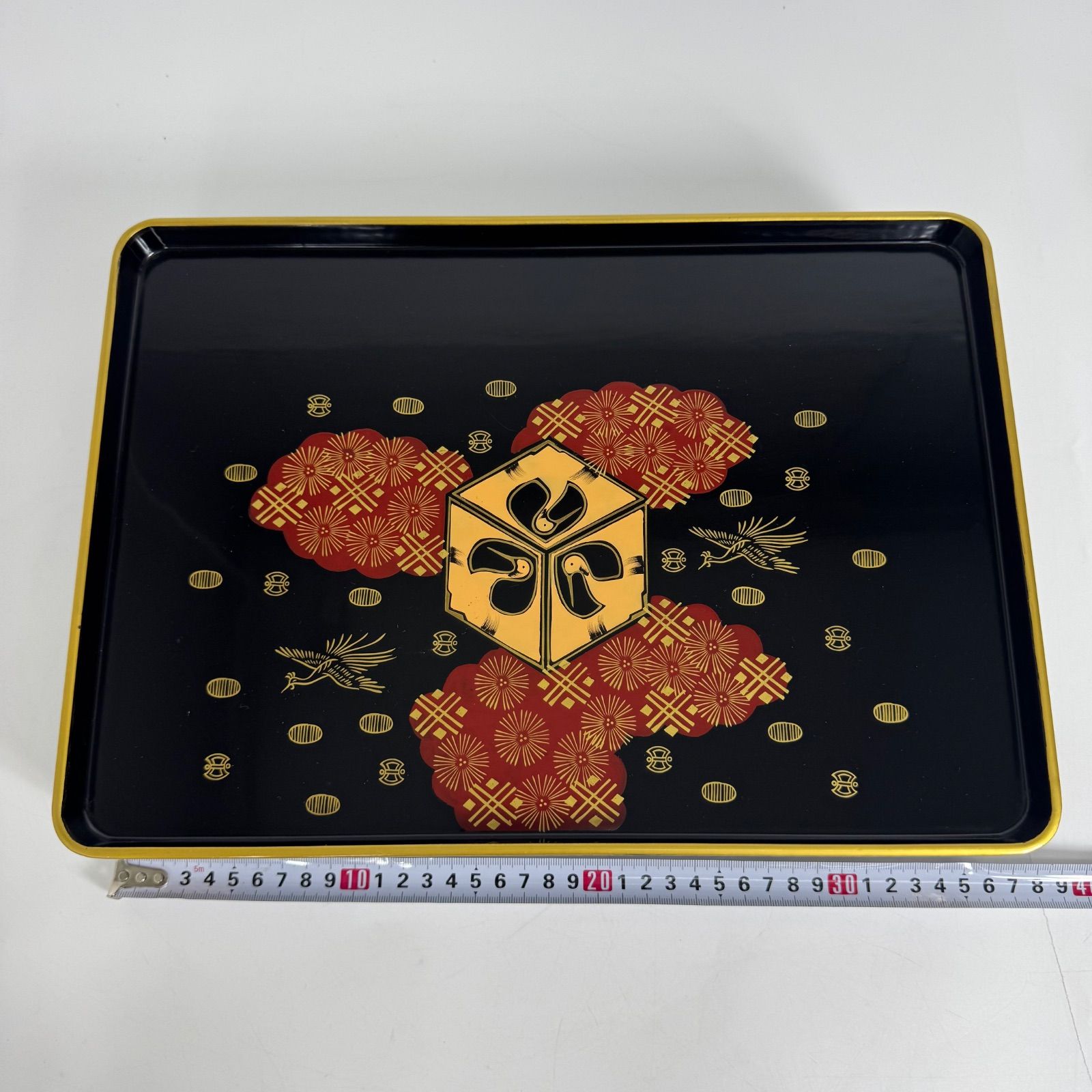 会津塗 黒塗 絵島型 コレクション 四ツ揃 婚礼用 漆器セット 木箱入