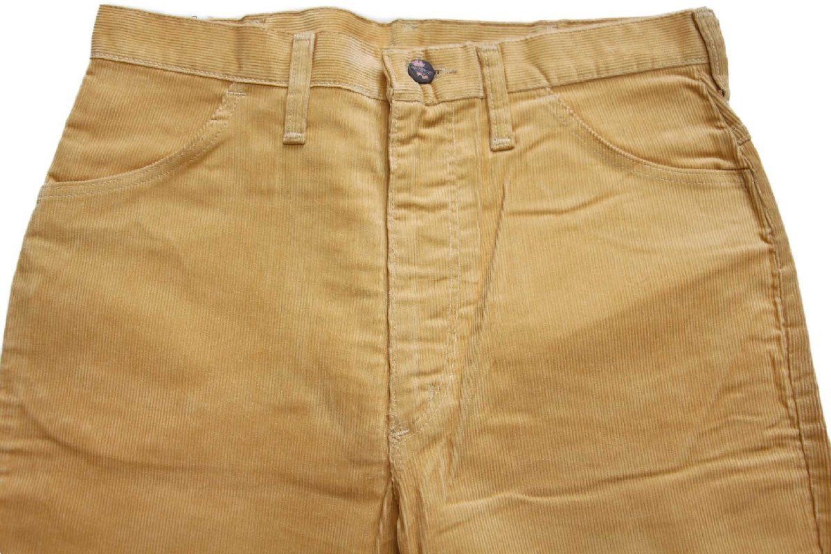 デッドストック☆70s USA製 Wranglerラングラー ベルボトム コーデュロイパンツ 焦げ茶 - Sixpacjoe Web Shop