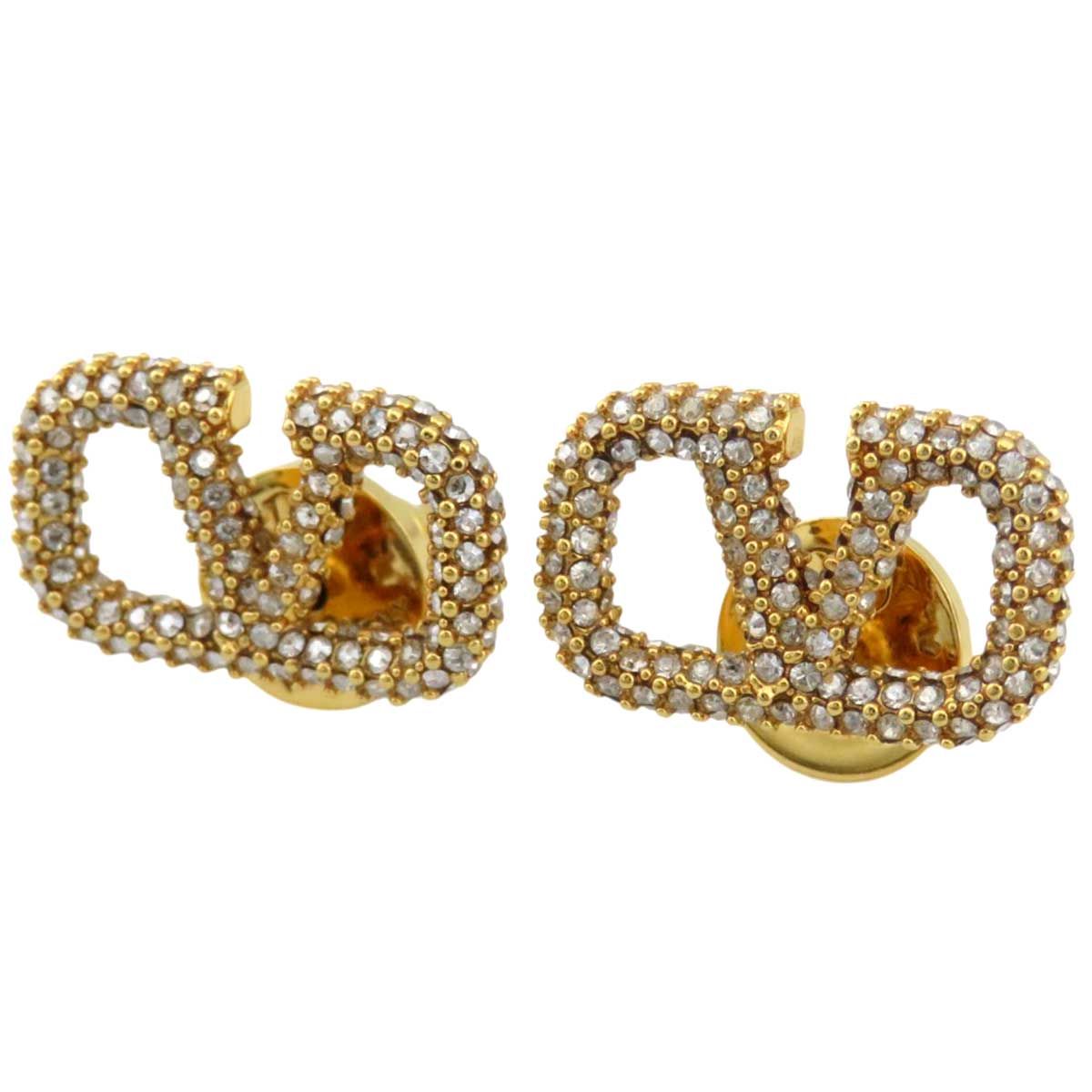 VALENTINO(ヴァレンティノ) Vロゴ シグネチャー ピアス  