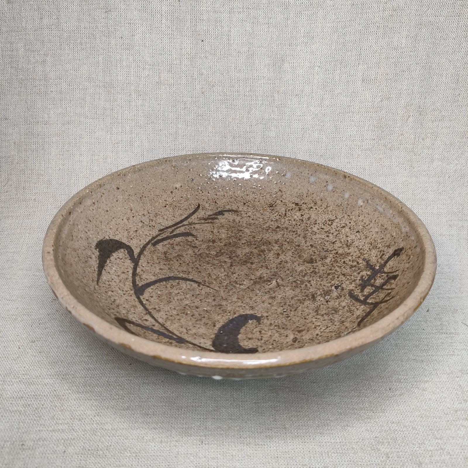 隅田焼 井上良斎 高浮彫人物立体造形焼物 明治期 ボウル トレイ 深