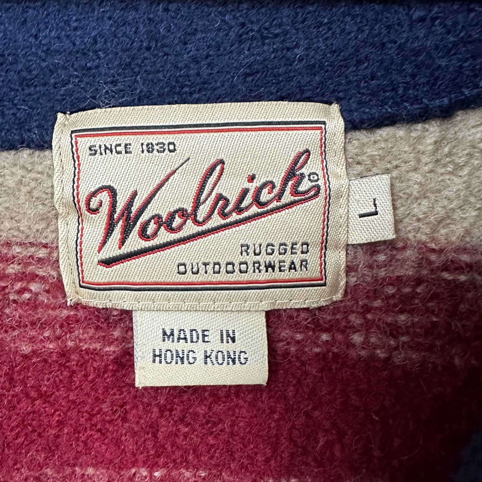 Woolrich ウールリッチ】ネイティブボーダー ニットカーディガン