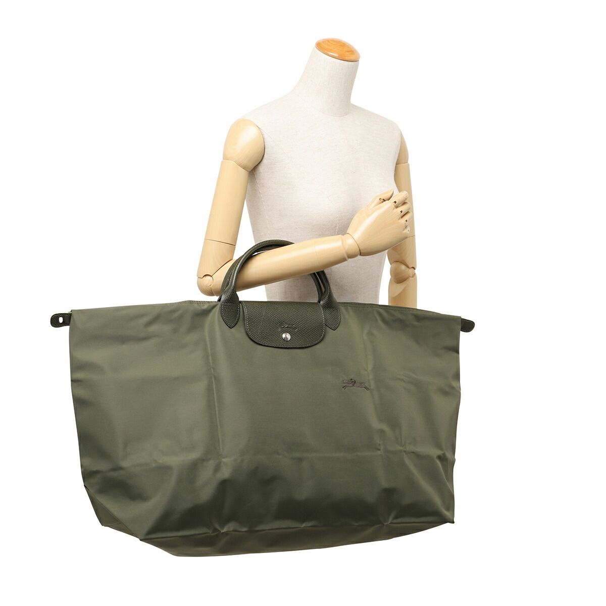 新品 ロンシャン LONGCHAMP ボストンバッグ ル プリアージュ グリーン 