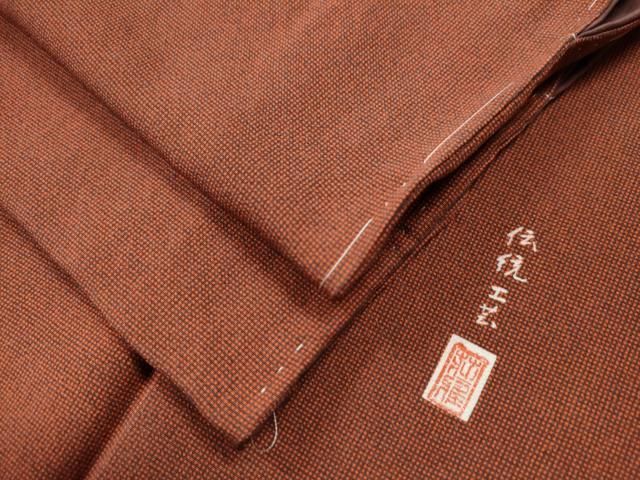 平和屋着物□江戸小紋 作家物 角通し 逸品 正絹 未使用 CAAR2501yc  