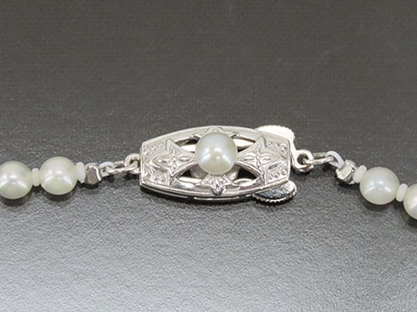 新品同様】ミキモト MIKIMOTO ベビー パール ネックレス 89珠 アコヤ  