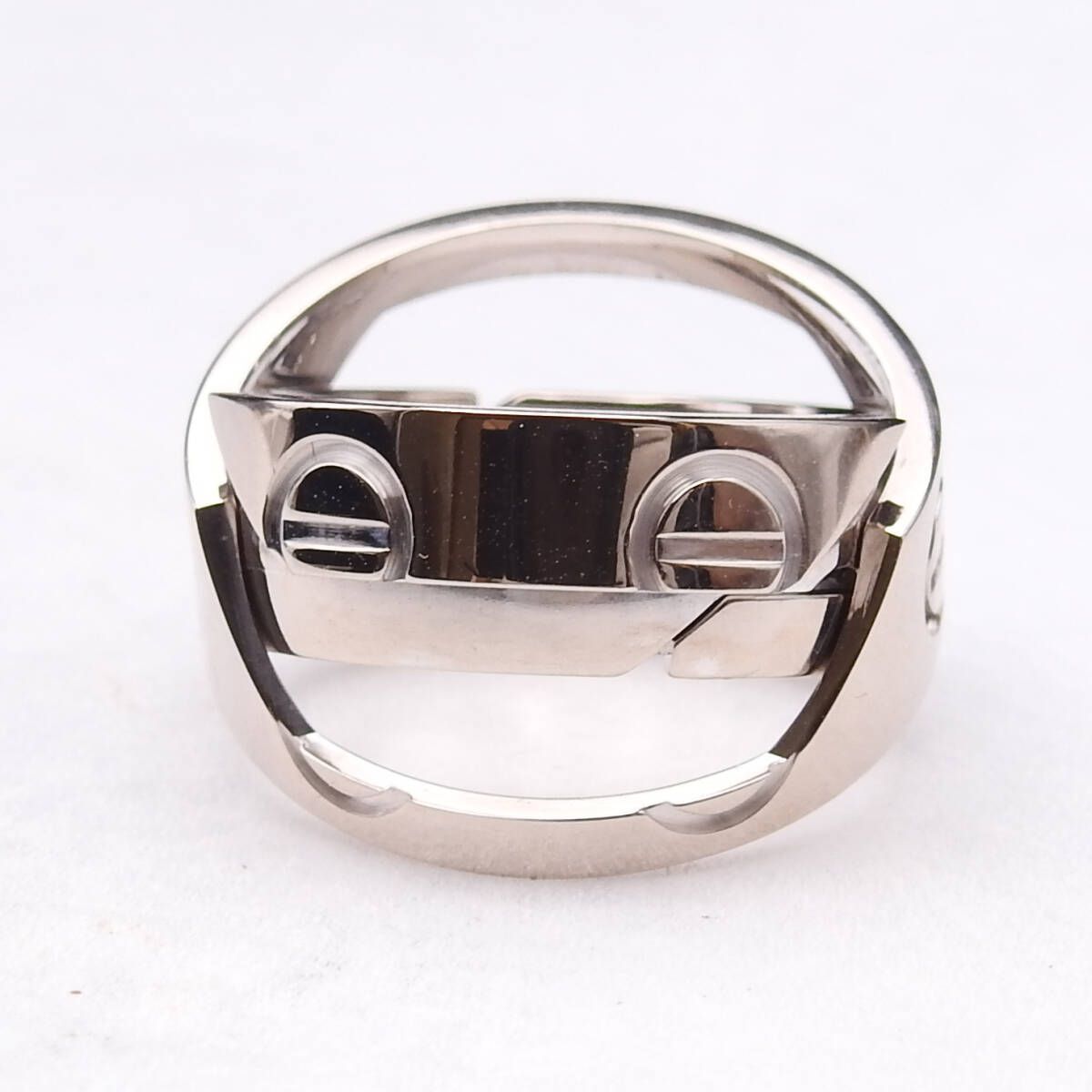 希少品 Cartier カルティエ リング アストロ ラブ 11号 / #51 K18WG 