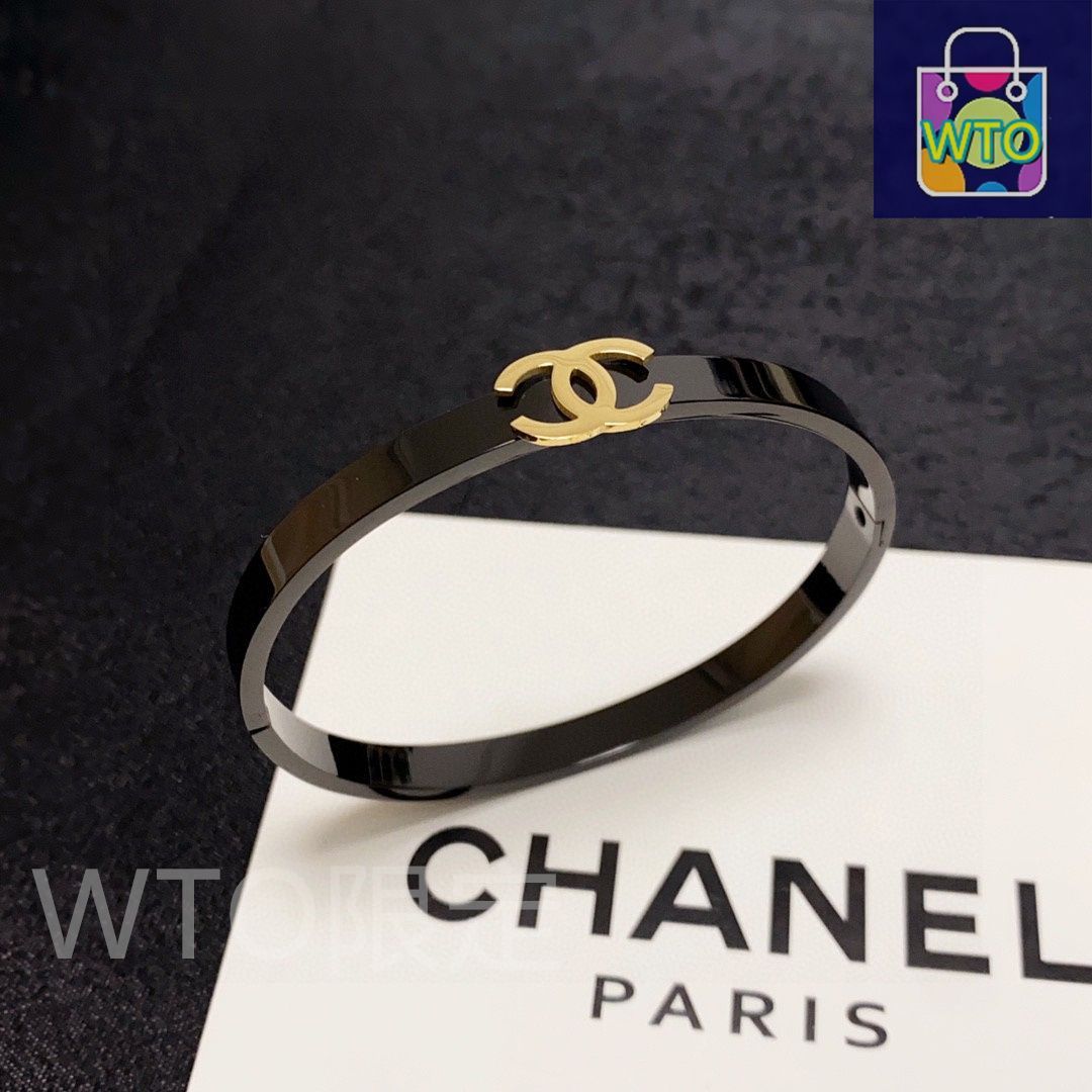 今日特価】Chanel シャネル カーボンブラック ブレスレット