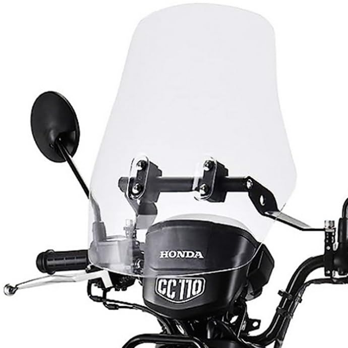 ホンダ 用 バイク スクリーン ウィンドシールド クロスカブ 110 マウントバー 付き HONDA 用 CROSS CUB 110 CC110 (JA10，JA45) 純正 タイプ 社外品 (クリアタイプ) [クリアタイプ]