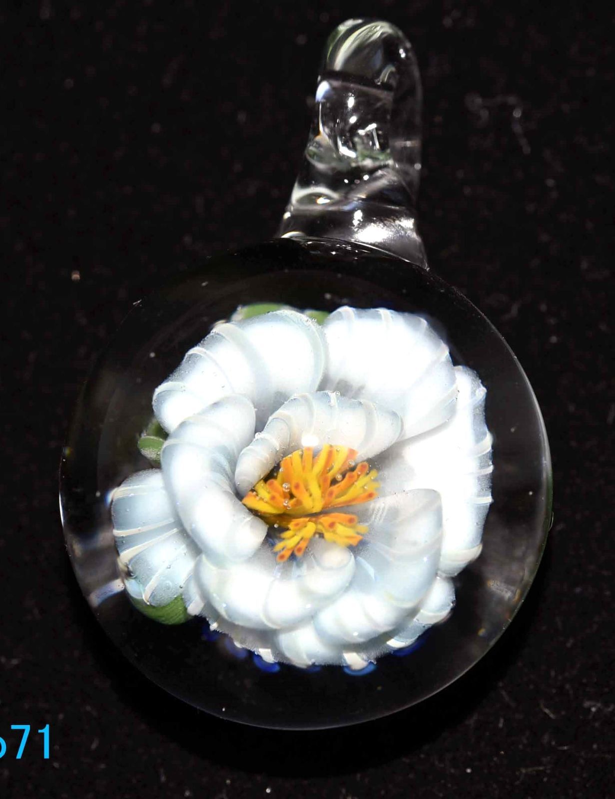 フラワー ガラスのペンダントトップ (12128-P21) GLASS FLOWER