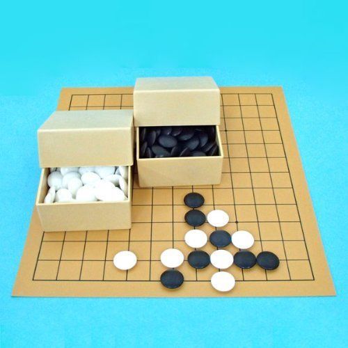 囲碁入門セット 収納便利な塩ビの9・13路碁盤とＰ碁石ミニセット