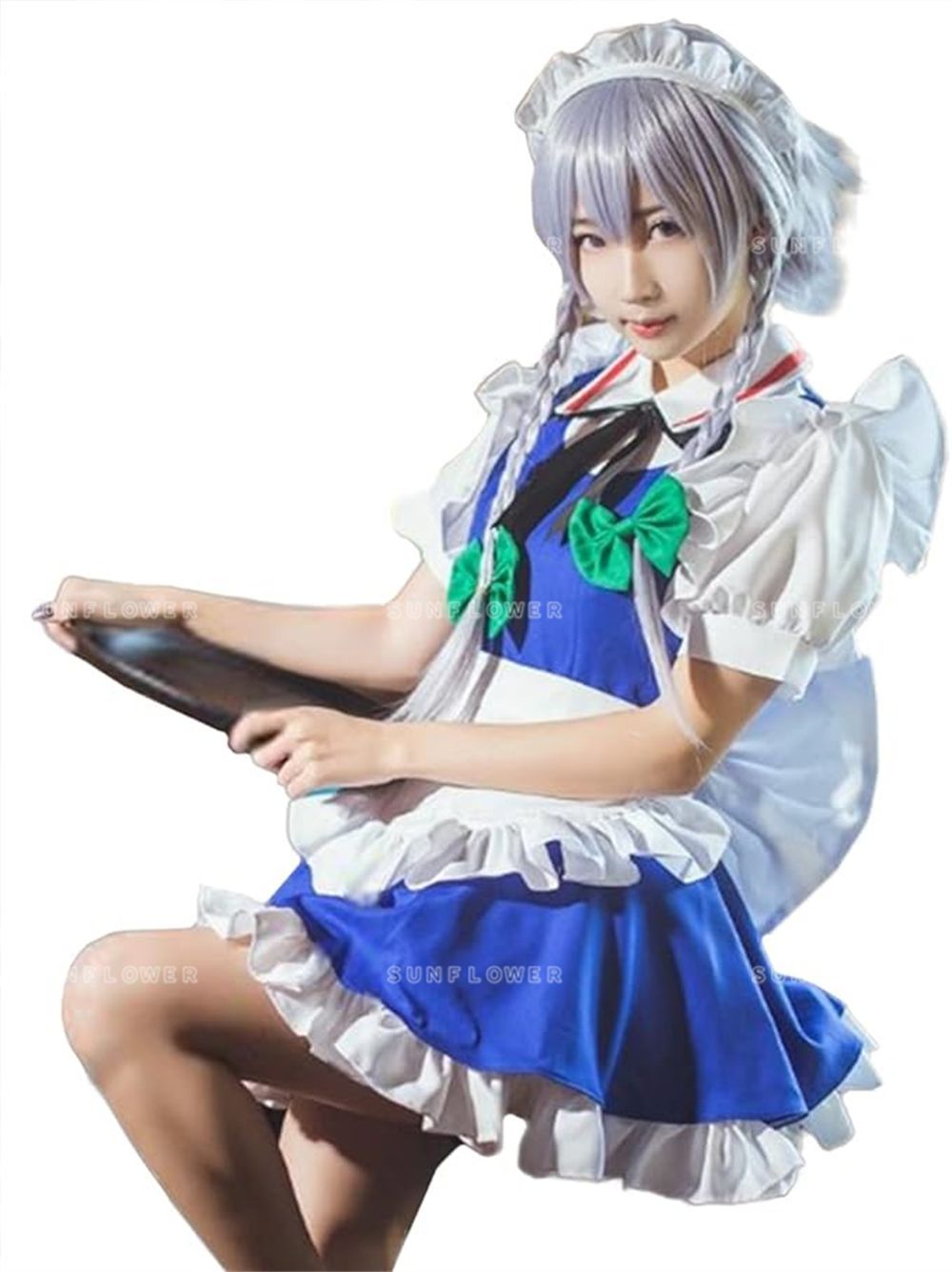 東方 / 十六夜咲夜 コスプレ 衣装+ウィッグ セット Amazon.co.jp: [QMIQMI] 十六夜 咲夜（いざよい さくや