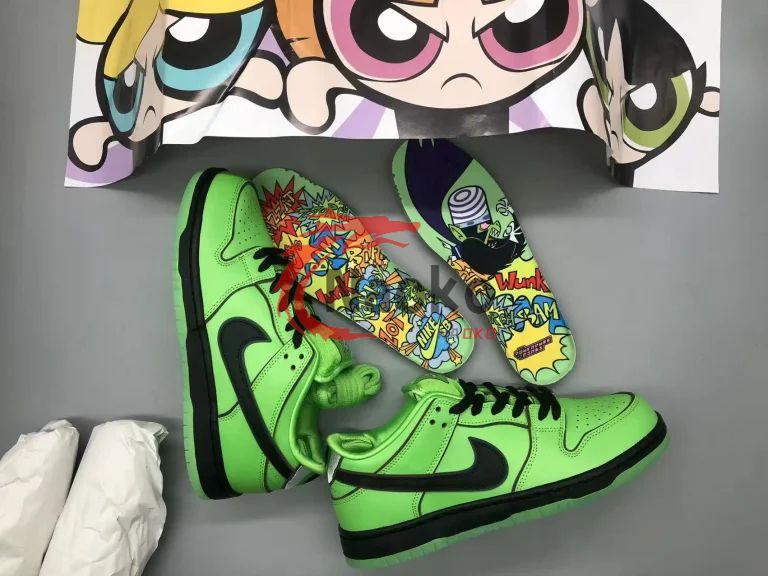 ❤️最終値下❤️げ新品 未使用 The Powerpuff Girls x Nike SB Dunk Low “Buttercup” Mean Green