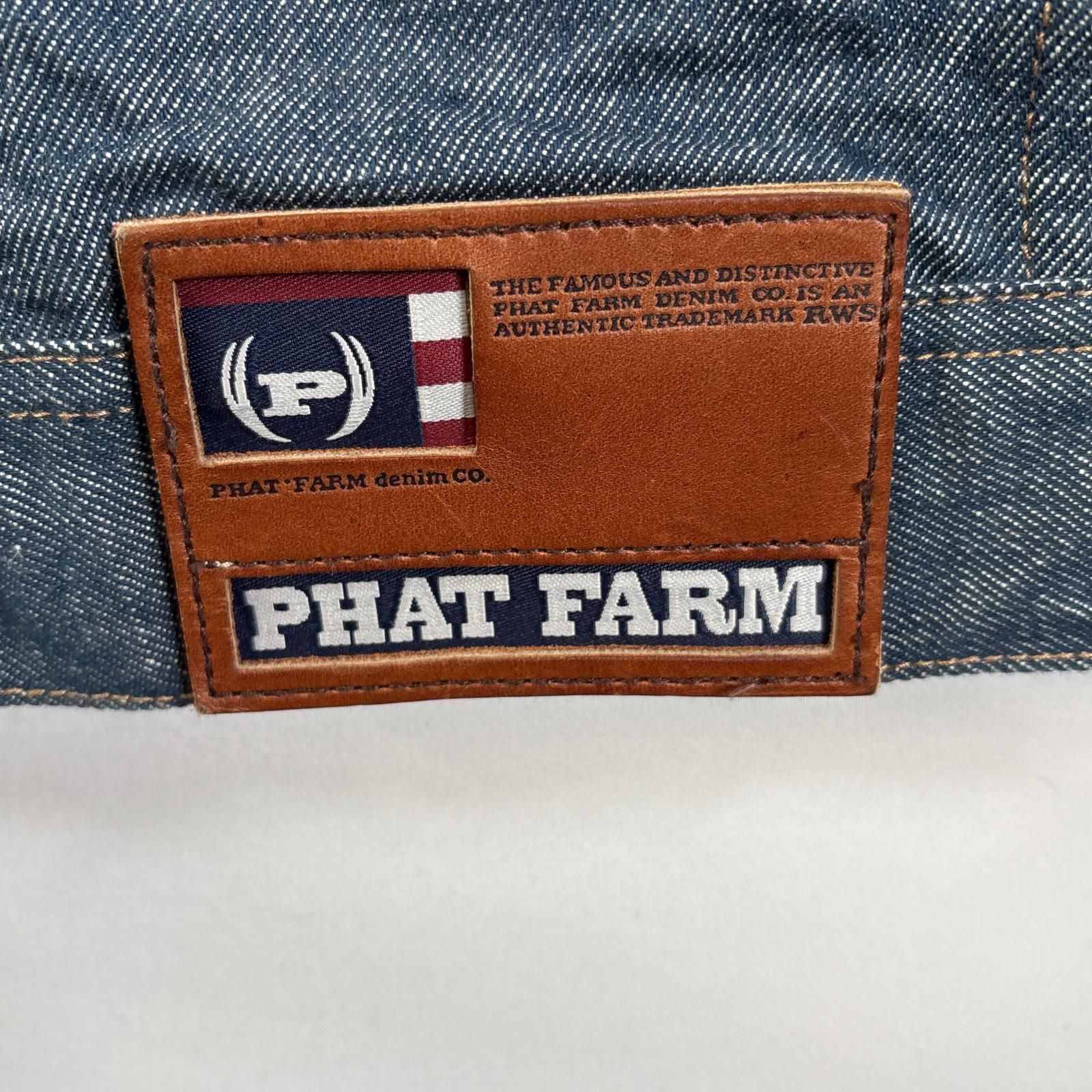 PHATFARM ブラック デニム セットアップ 2XL ビッグサイズ
