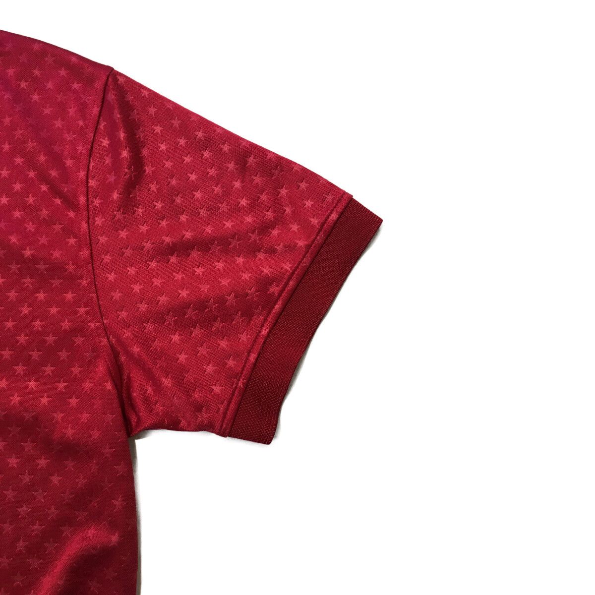  メンズ マークアンドロナ MARK&LONA 半袖ポロシャツ XL 赤 レッド 星柄