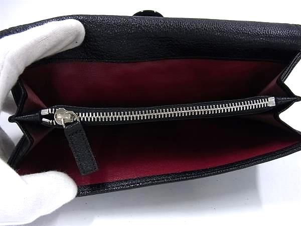□新品同様□ BVLGARI ブルガリドッピオトンド レザー 二つ折り 長財布