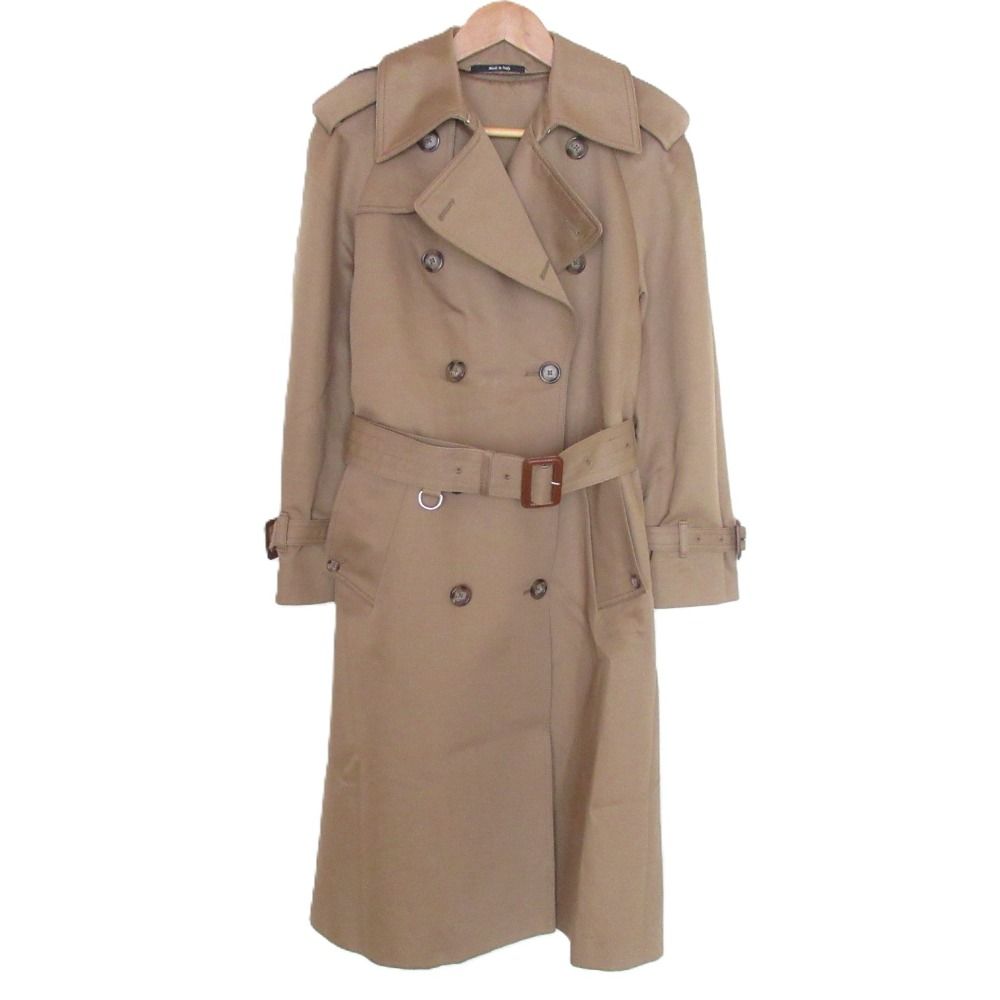 【美品✨】メゾンマルジェラ トレンチコート 春服 チェック柄 ベージュ 良品 Maison Margiela 4 メゾンマルジェラ4 Cotton Trench Coat