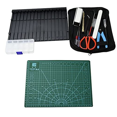AINetJP Premium クラフトツール プラモデル フィギュア 工具 スタンド ニッパー ピンセット ハサミ ナイフ ドライバー (16種セット) [16種セット]