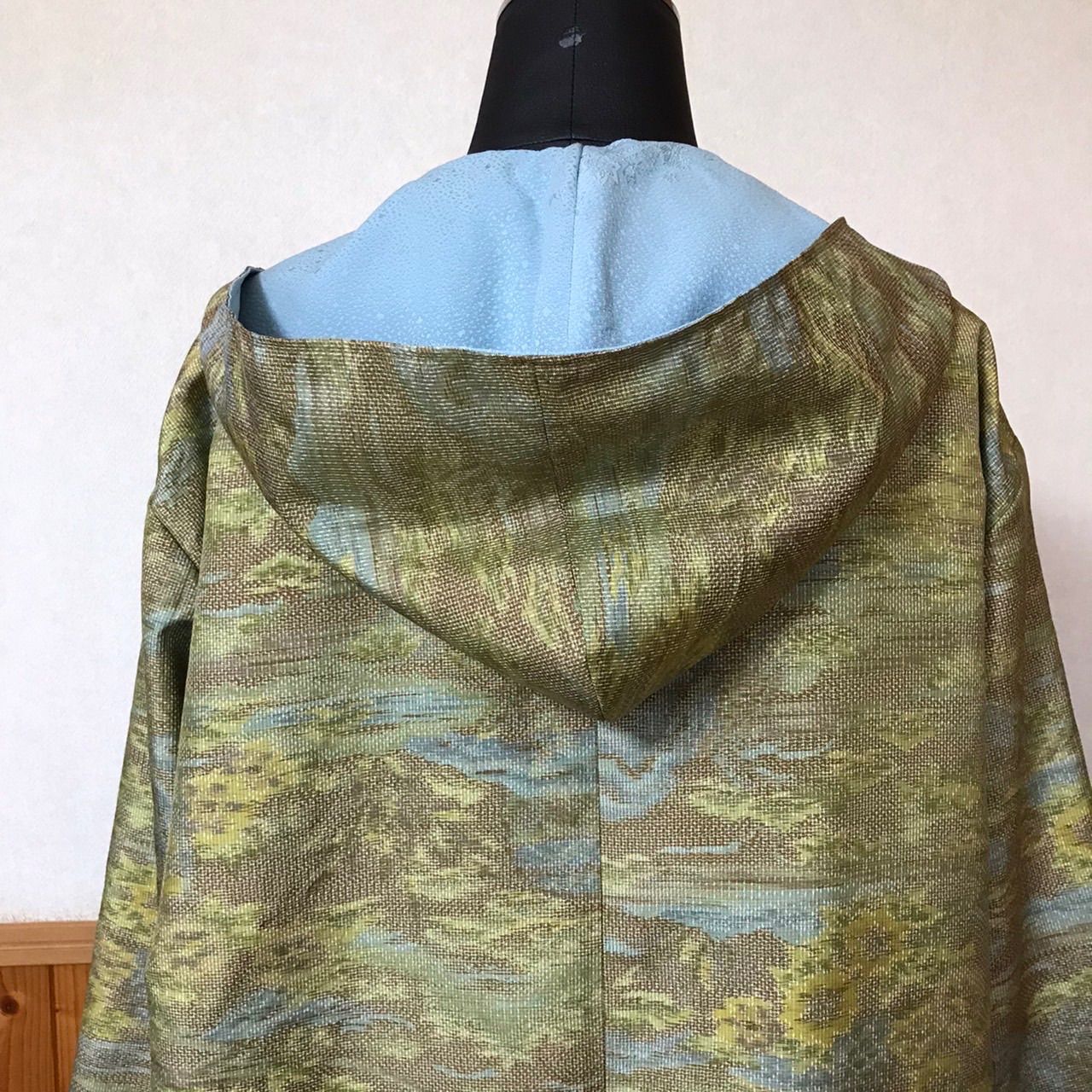 ︎✴︎✴︎SALE✴︎✴︎ 着物リメイク＊裏地付きフード春コート - メルカリ