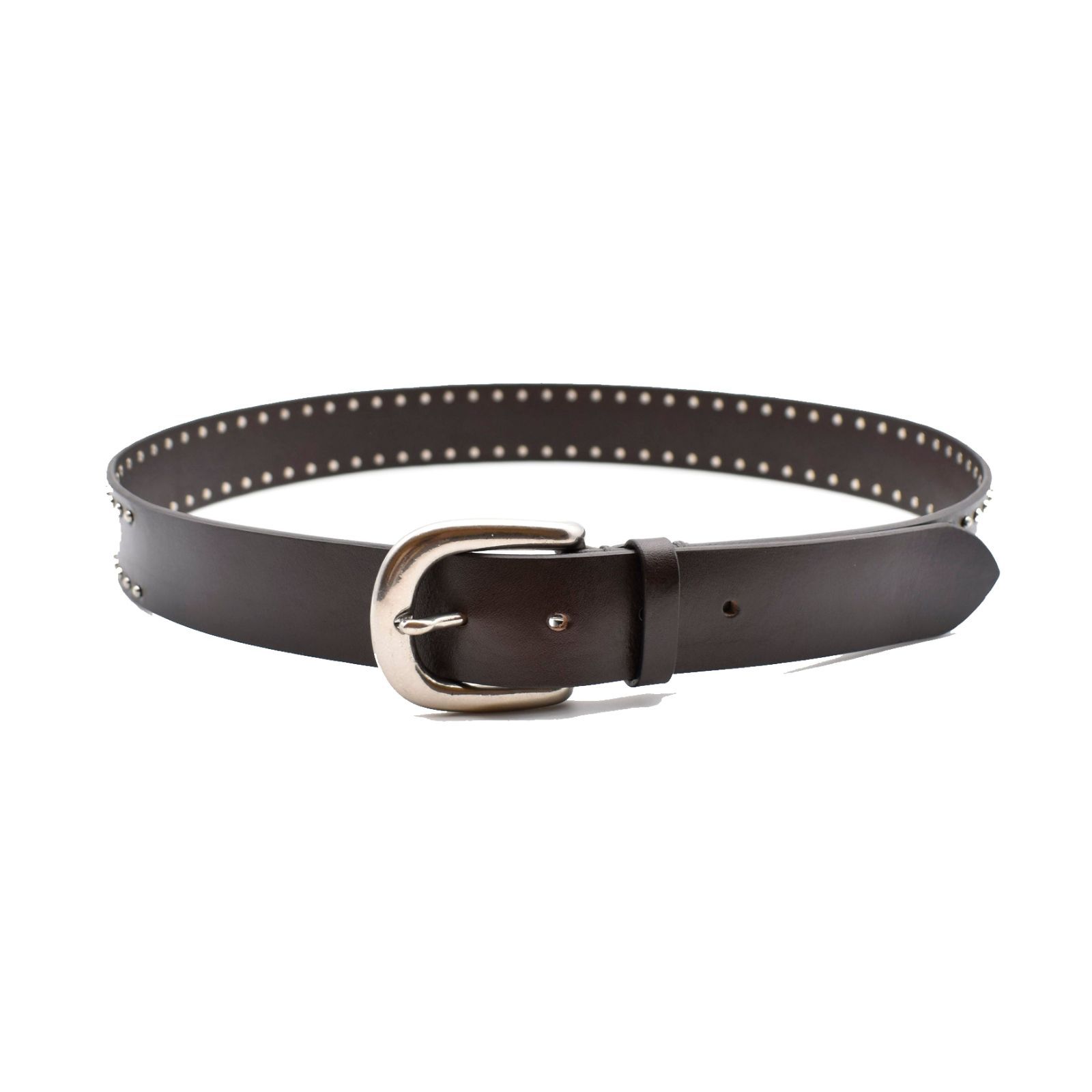 MINEDENIM｜マインデニム Double Studs Leather Belt （BROWN