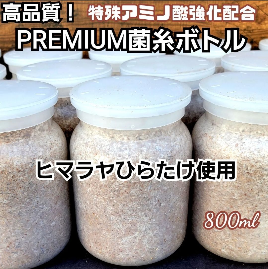 極上！ヒマラヤひらたけ菌糸瓶 800ml【2本セット】ニジイロクワガタにお薦め  ！トレハロース、ローヤルゼリー、キトサン強化配合！オオクワガタ、ヒラタ、ノコギリにも！ - メルカリ