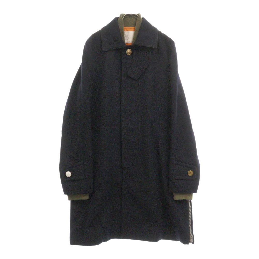 【美品】sacai MA1×ウール ドッキングコート sacai(サカイ) / 20AW/MA-1ドッキングレイヤードコート/2/ウール