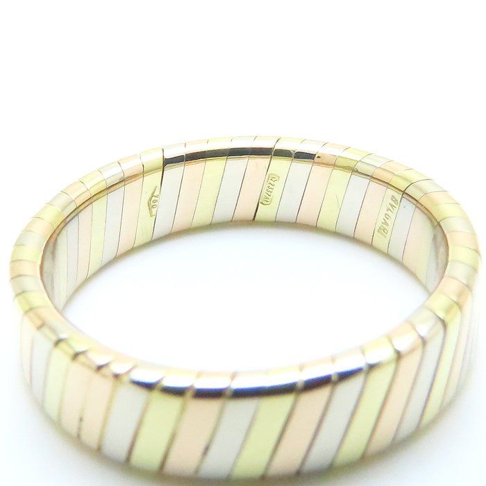 BVLGARI ブルガリ トゥボガス リング 指輪 11号 K18スリーカラー  