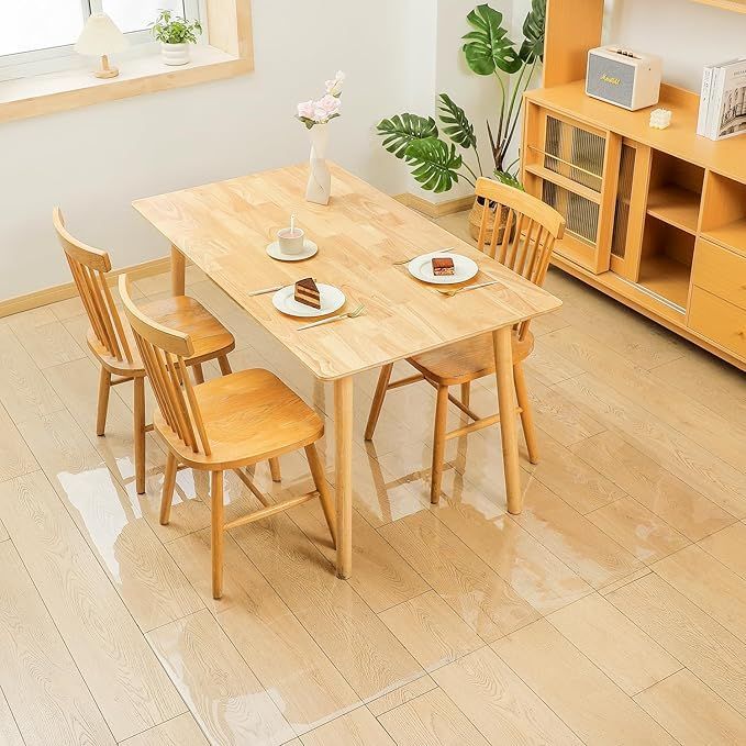 【在庫処分】AHAZIAH チェアマット 75x120cm 透明 床保護マット クリアチェアマット 厚み1.5mm PVC素材 ズレない デスクマット フロアマット チェアシート 保護シート クリアマット 傷防止 すべり