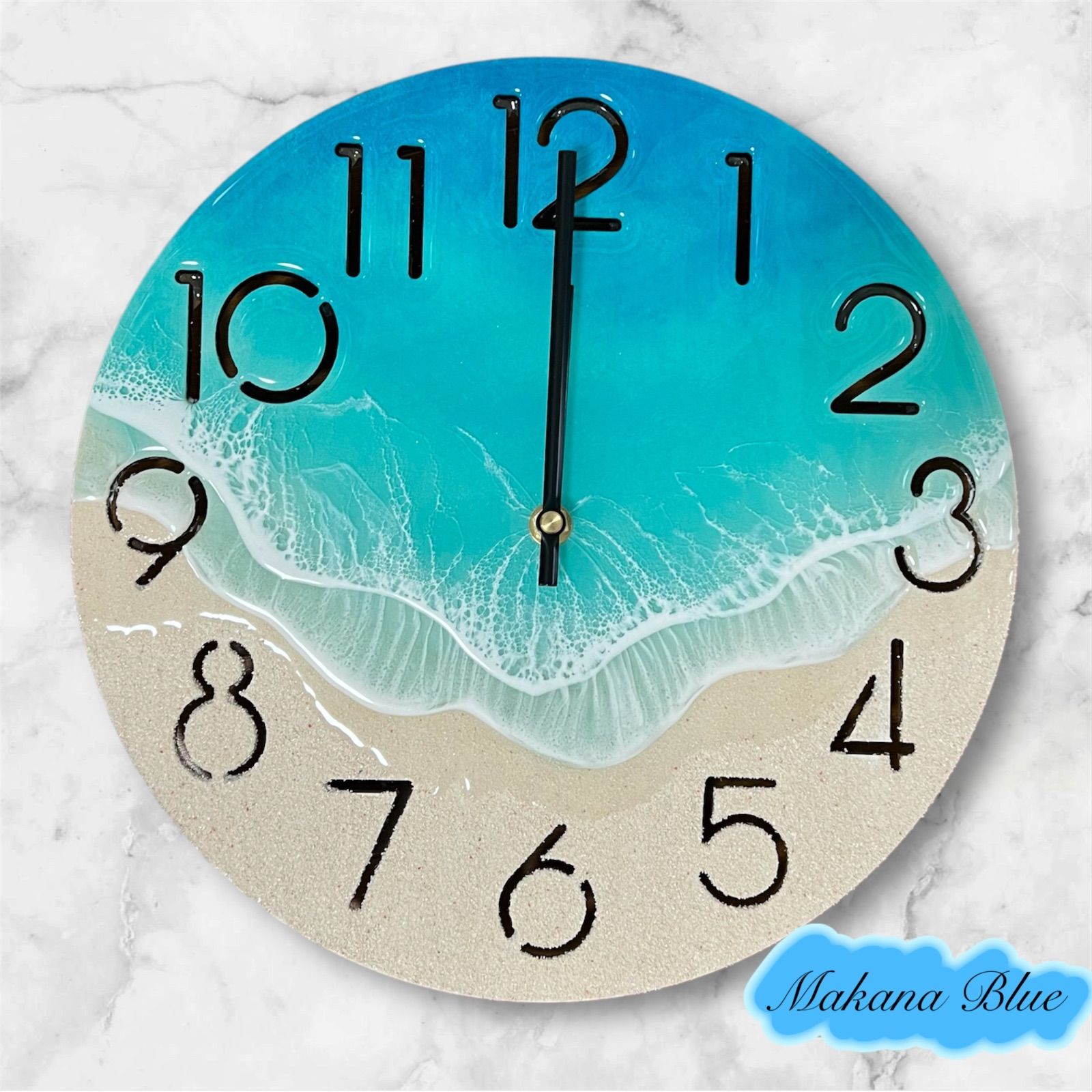 売れ筋がひ贈り物！ SALE海のレジンアート掛け時計(MDFペース) 掛時計 
