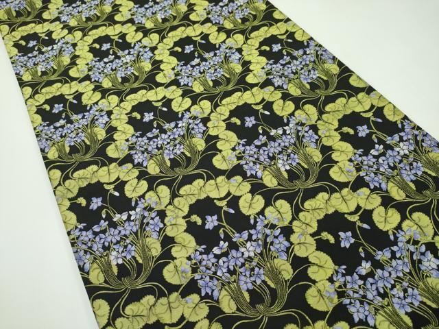 平和屋本店□極上 西陣 木野織物 菱屋善兵衛謹製 六通柄袋帯 草花文