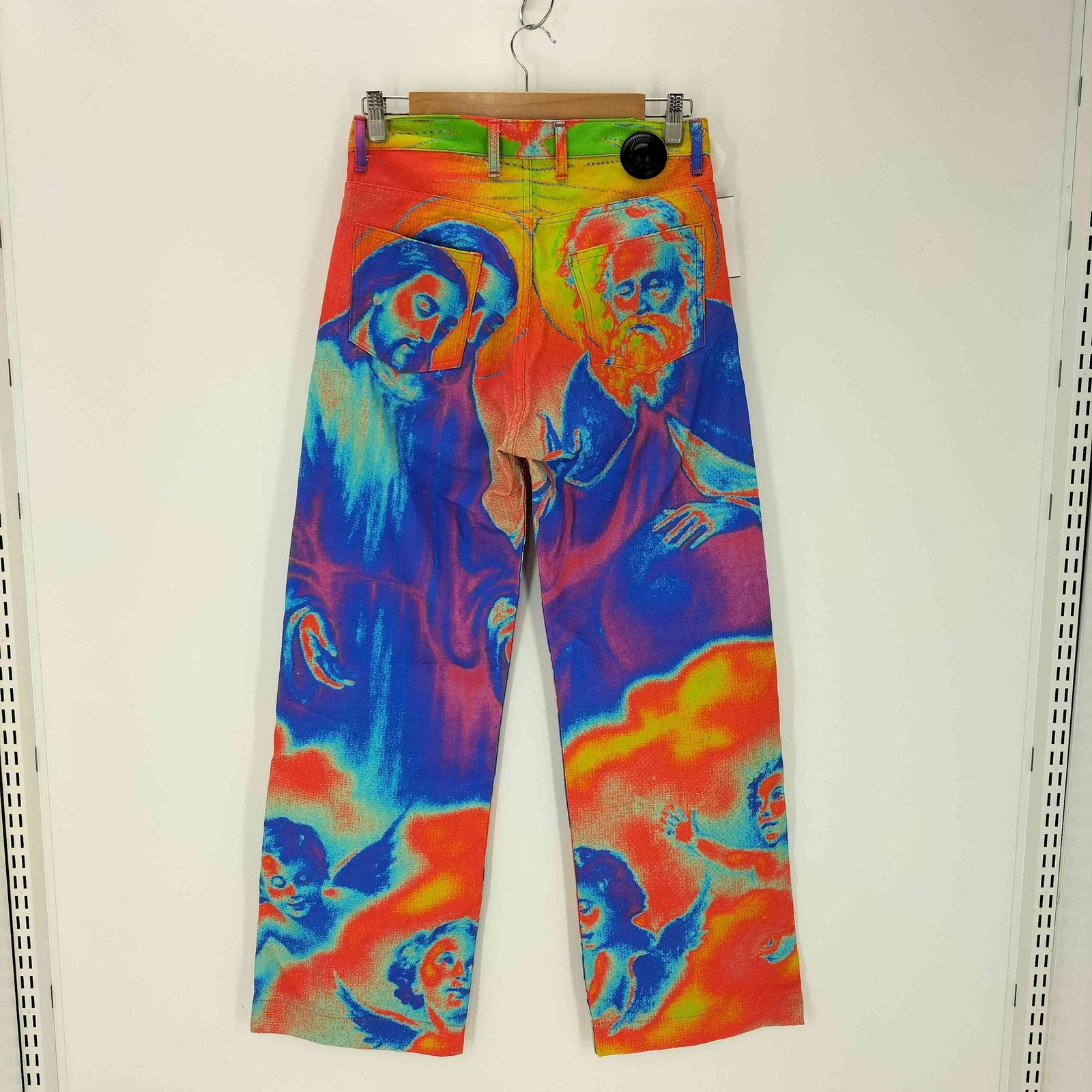 テンダーパーソン フレームパターン ハーフパンツ デニムパンツ タグ