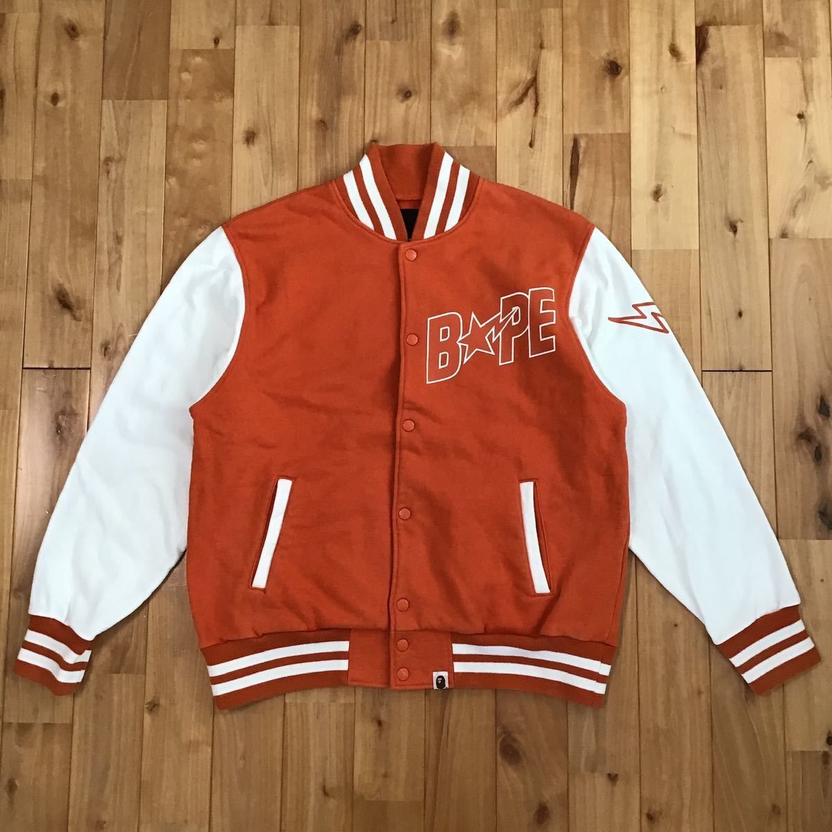 珍しい XL bapesta varsity bapesta jacket エイプ APE Y2K a メンズ